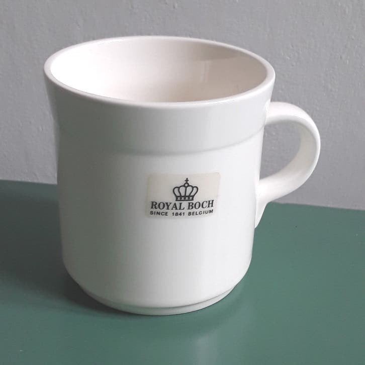 NIEUW Royal Boch Stackable koffiemok crèmekleurig, Ophalen of Verzenden