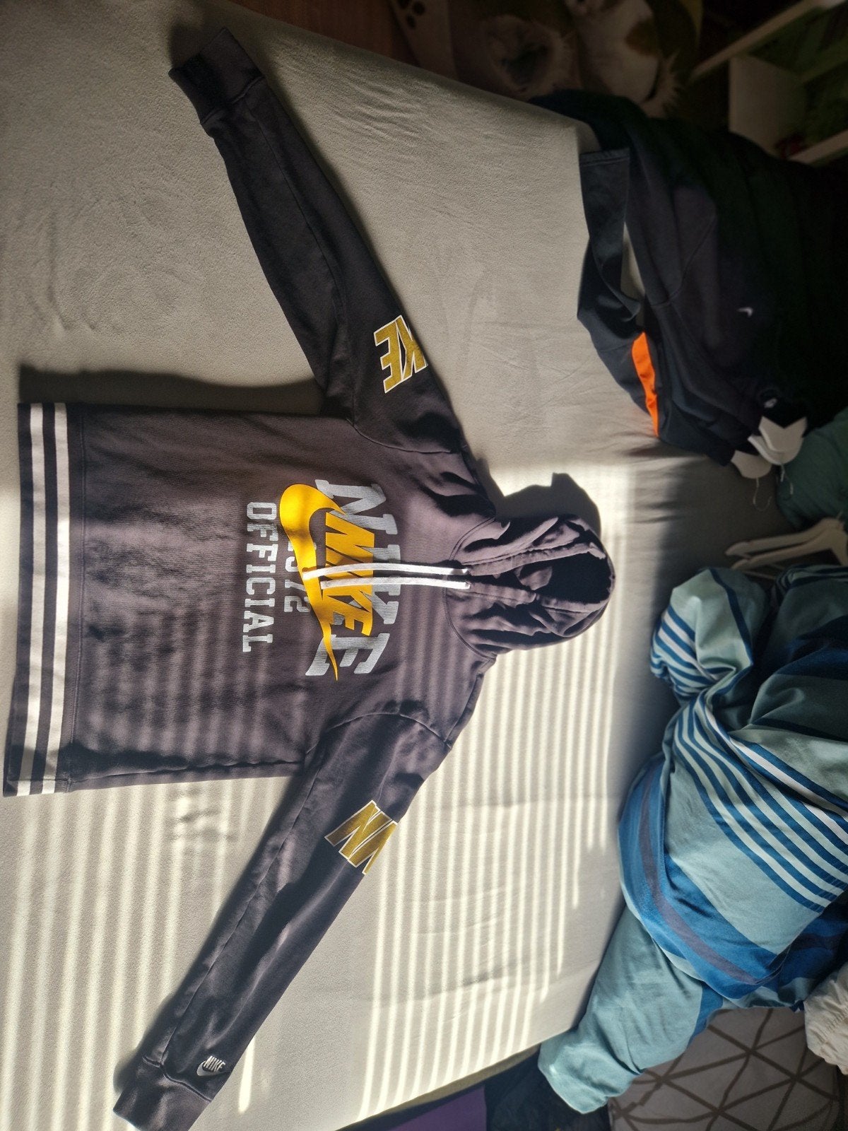 Nike Official Hoodie Maat S Zwart/Geel, Verzenden, Zwart, Nike, Zo goed als nieuw
