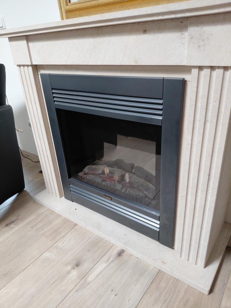 Faber elektrische haard met schouw, Huis en Inrichting, Haarden, Ophalen