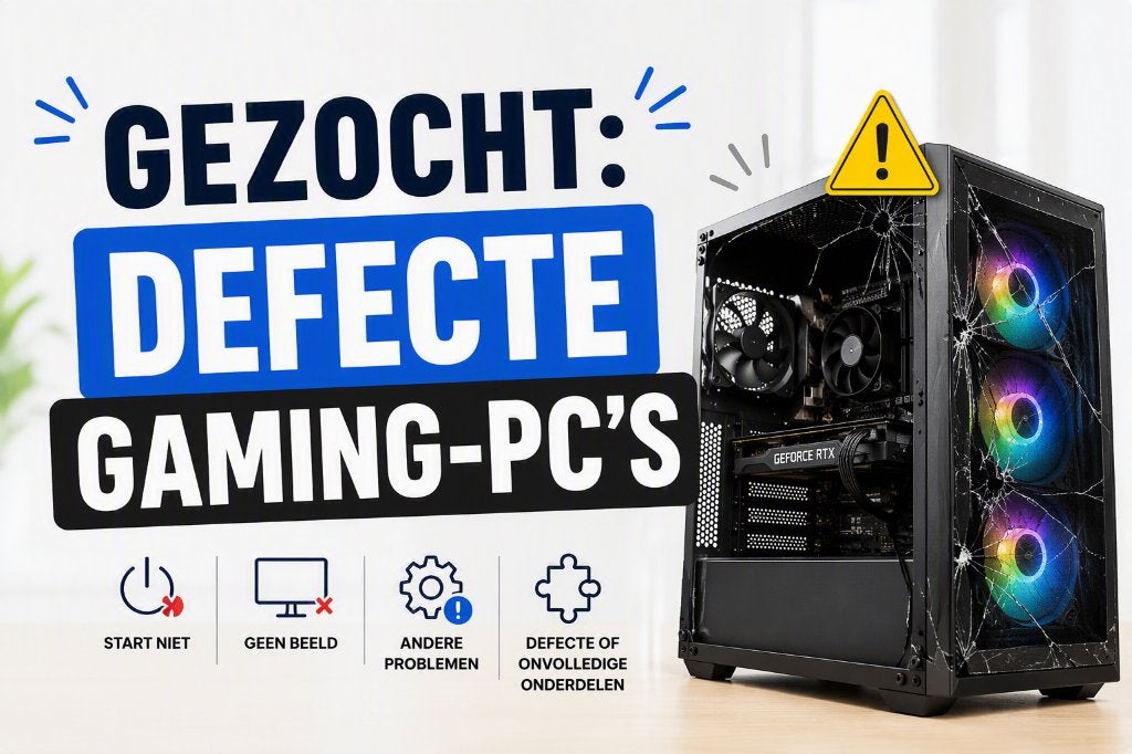 Gezocht: Defecte Gaming Pc's, Ophalen of Verzenden, Gebruikt, Gaming, Onbekend