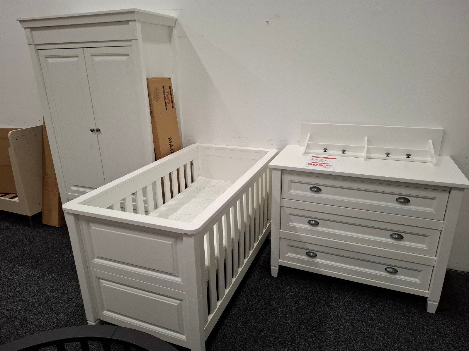 Junior babykamer Marbella MDF Wit, Ophalen, Zo goed als nieuw