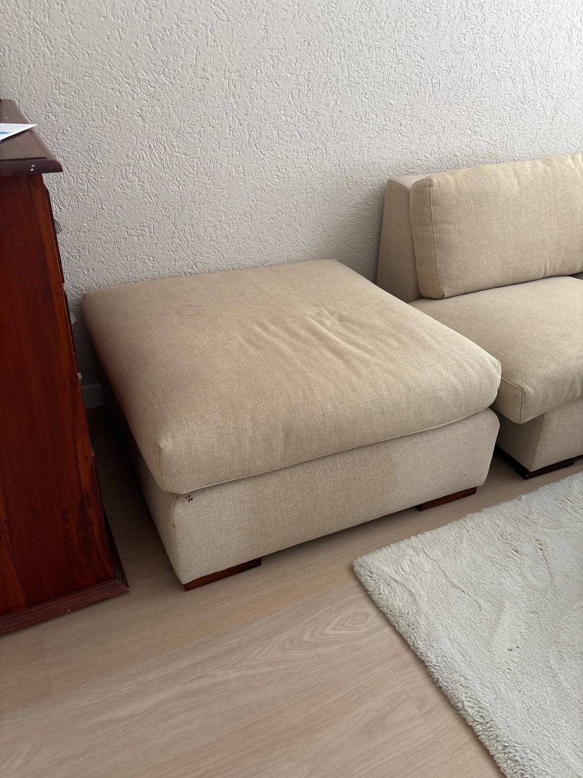 Gratis poef 100x100cm - Af te halen, Ophalen, Gebruikt, Vierkant, 100 tot 125 cm