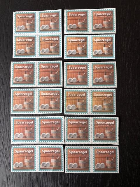 24 zegels voor een ontspannen dagje sauna, Ophalen of Verzenden, Winkel, Super of Benzinepomp, Zegels, Bonnen of Punten
