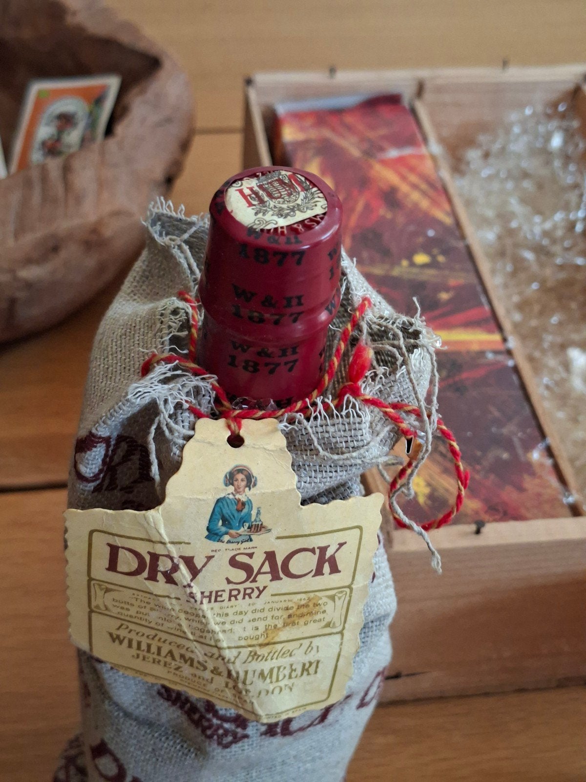 Vintage Dry Sack Sherry - Williams & Humbert, Ophalen of Verzenden, Gebruikt, Spanje, Overige typen