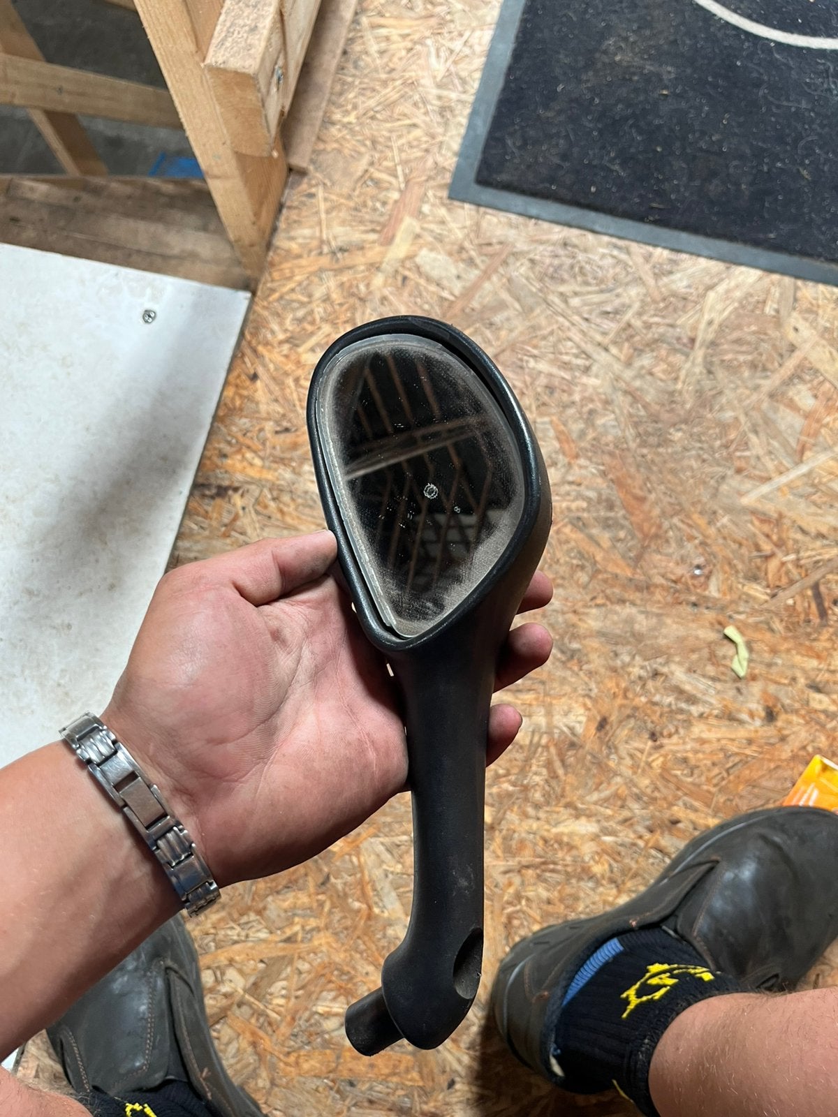 Linker runner spiegel, Fietsen en Brommers, Ophalen, Zo goed als nieuw, Frame, Piaggio