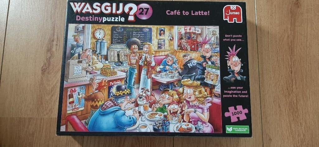 Wasgij Destiny Puzzle 27.Van cafetaria naar koffiebar, Ophalen, 500 t/m 1500 stukjes, Gebruikt, Legpuzzel