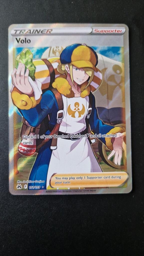 Volo 151/159 Crown Zenith Pokemon, Ophalen of Verzenden, Zo goed als nieuw, Losse kaart