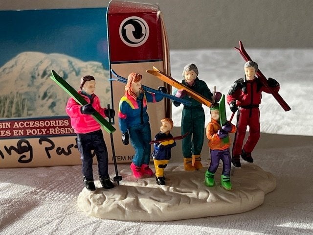 Lemax Vail Village Collectie Ski gezelschap1997, Ophalen of Verzenden