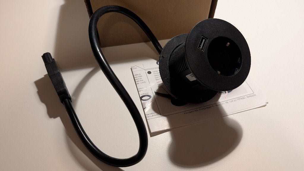 Kondator Power Dot Midi USB inbouw stopcontact stekkerdoos, Ophalen of Verzenden, Zo goed als nieuw, Overige merken, Stopcontact