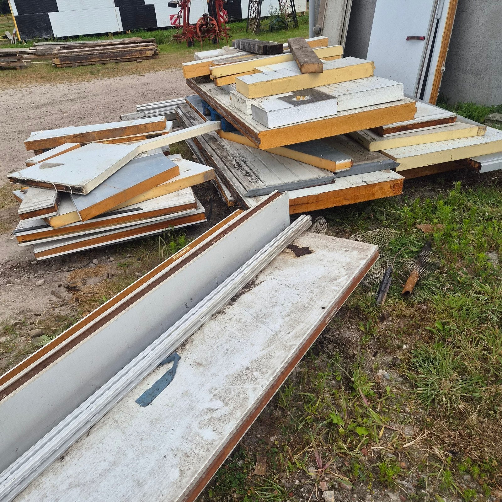 Diverse sandwichpanelen en isolatieplaten, Ophalen, Dakisolatie, Gebruikt, Hardschuim (Pir)