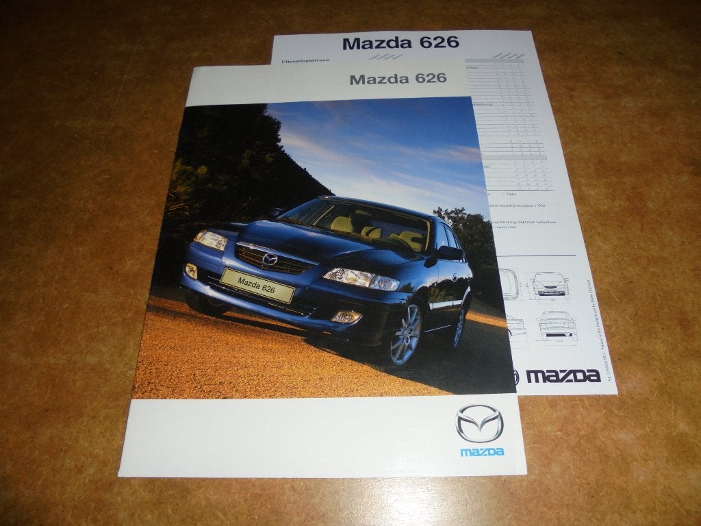 brochure Mazda 626 modellen 2000, Ophalen of Verzenden, Zo goed als nieuw, Mazda