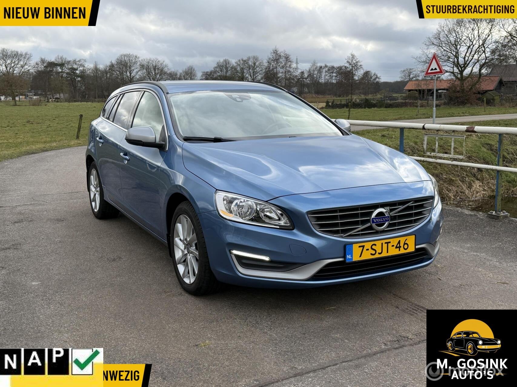 Zeer Goed onderhouden Volvo V60 1.6 T3 Momentum Trekhaak, Voorwielaandrijving, Gebruikt, 4 cilinders, 150 pk