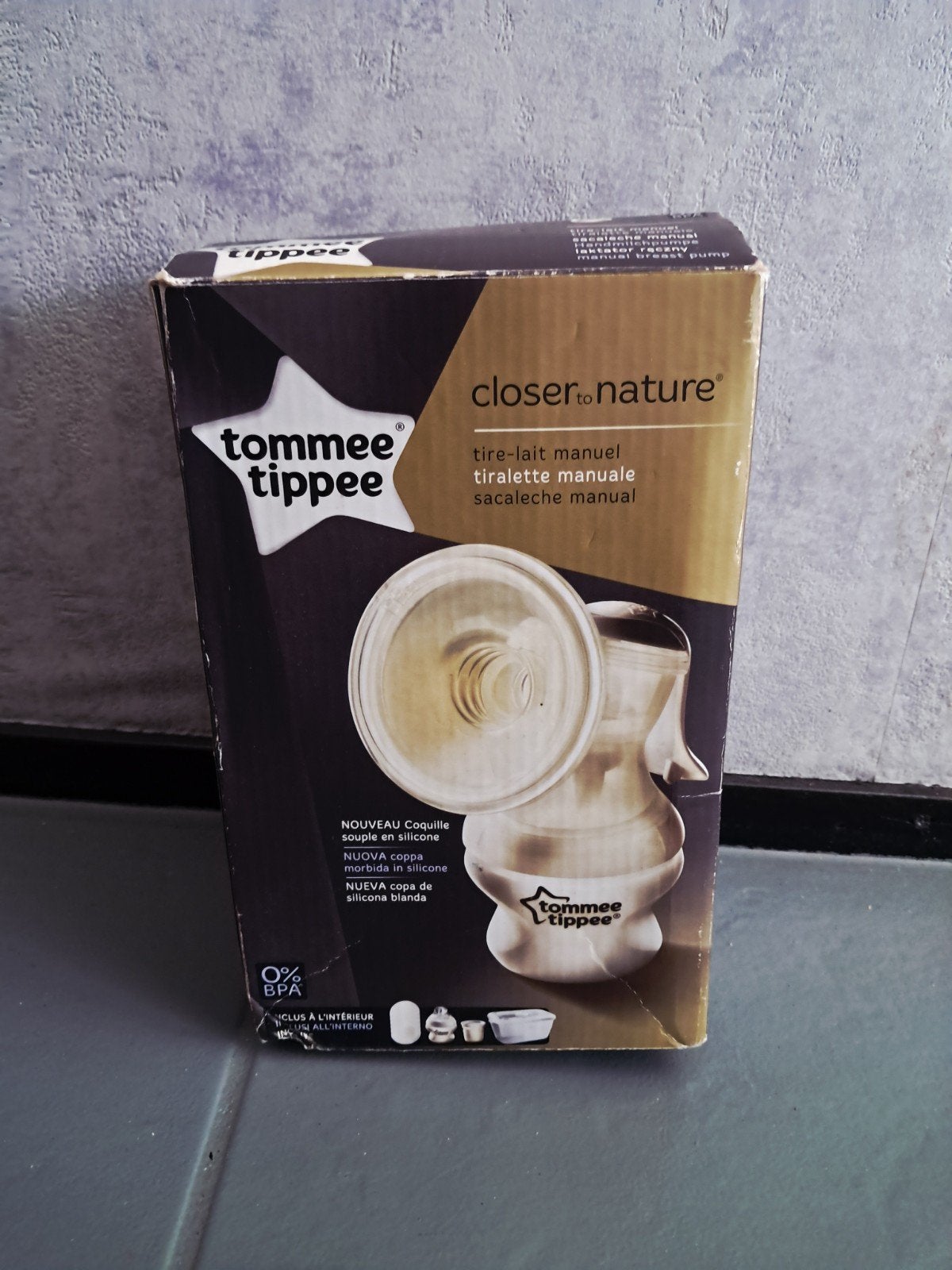 Tommee Tippee Closer to Nature Handmatige Borstkolf, Ophalen, Zo goed als nieuw, BPA-vrij, Borstkolf