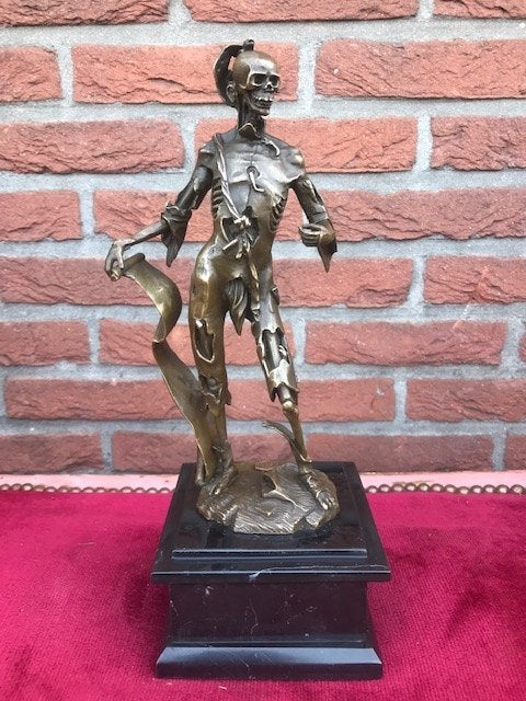 bijzonder bronzen beeld, MEMENTO MORI, Ophalen of Verzenden, Brons