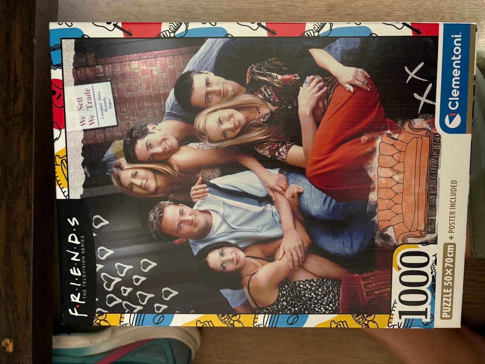Friends Legpuzzel 1000 stukjes - Clementoni, Ophalen of Verzenden, 500 t/m 1500 stukjes, Gebruikt, Legpuzzel