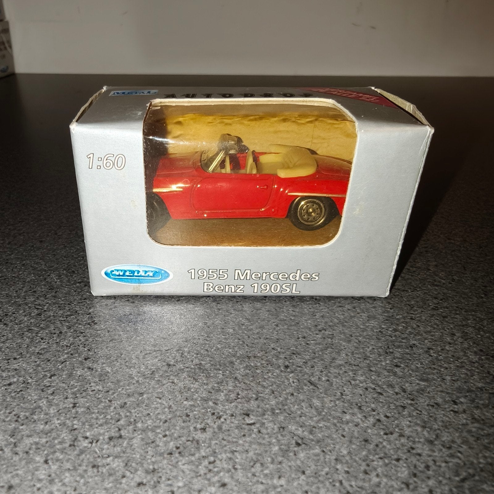 Autodrop 1955 Mercedes Benz 190SL modelauto 1:60, Ophalen of Verzenden, Nieuw, Auto