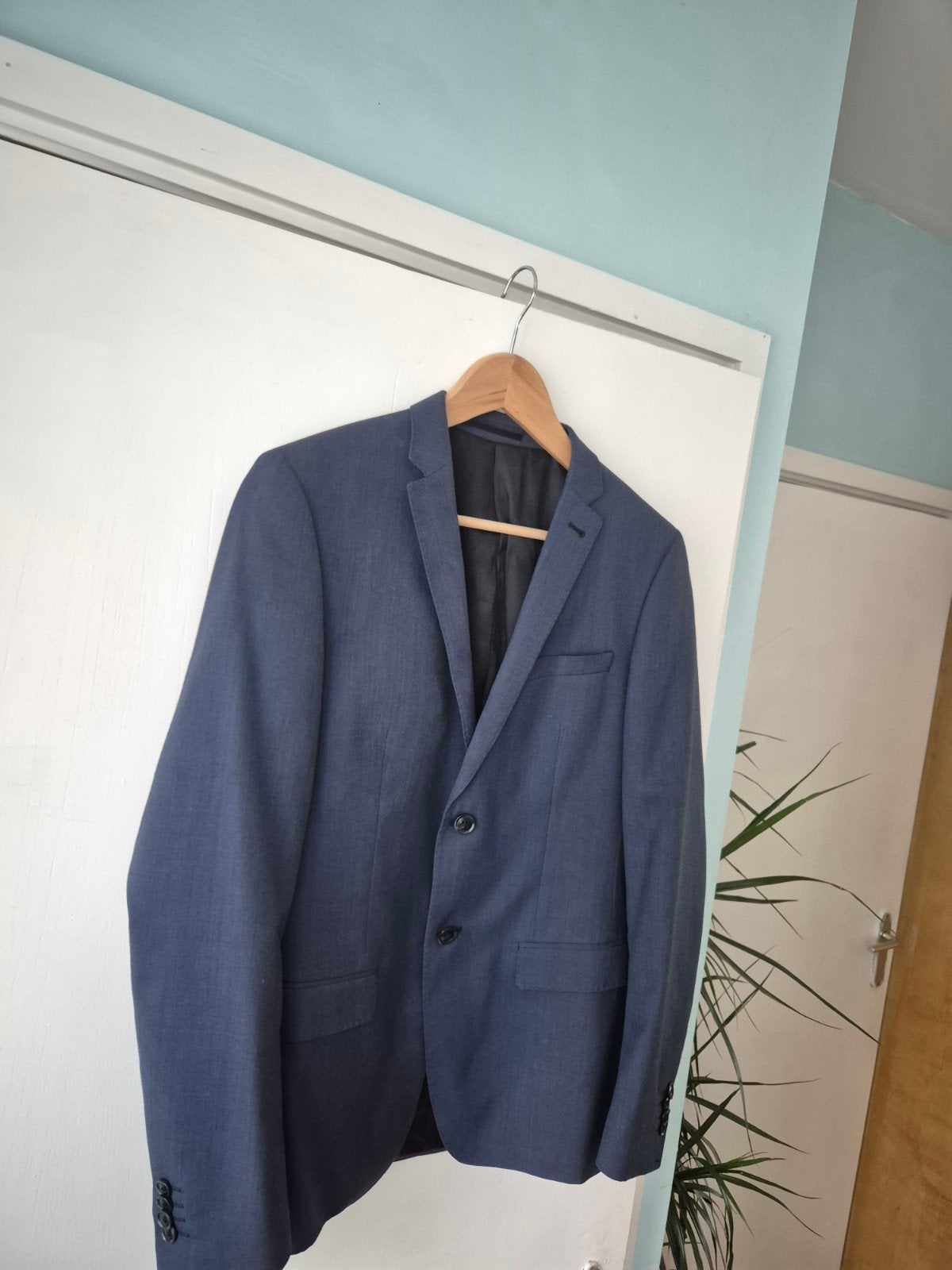 Kostuum (pak) slim fit maat 46 WE fashion, Kleding | Heren, Kostuums en Colberts, Ophalen, Zo goed als nieuw, Maat 46 (S) of kleiner