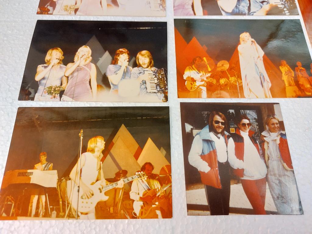 ABBA : 11 kleuren foto's - privé fan foto's, Verzenden, Zo goed als nieuw, Foto of Kaart