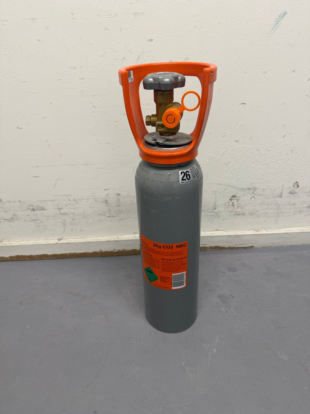 2kg CO2 gasfles van ZNKC, Ophalen