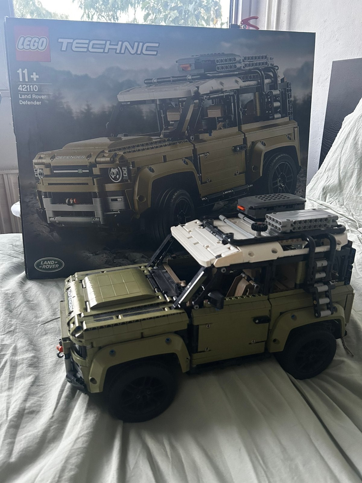 Lego technic Defender 42110. Volledige set!!, Zo goed als nieuw, Ophalen, Overige merken, Groter dan 1:32