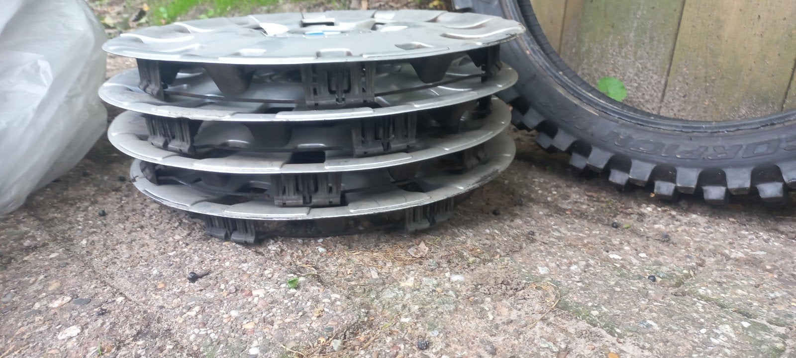 Set wieldoppen BMW 15 inch, Auto diversen, Wieldoppen, Ophalen, Gebruikt