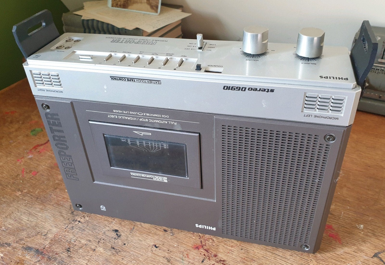 Phillips Freeporter Stereo D6910,, Audio, Tv en Foto, Ophalen of Verzenden, Enkel, Philips, Tape counter