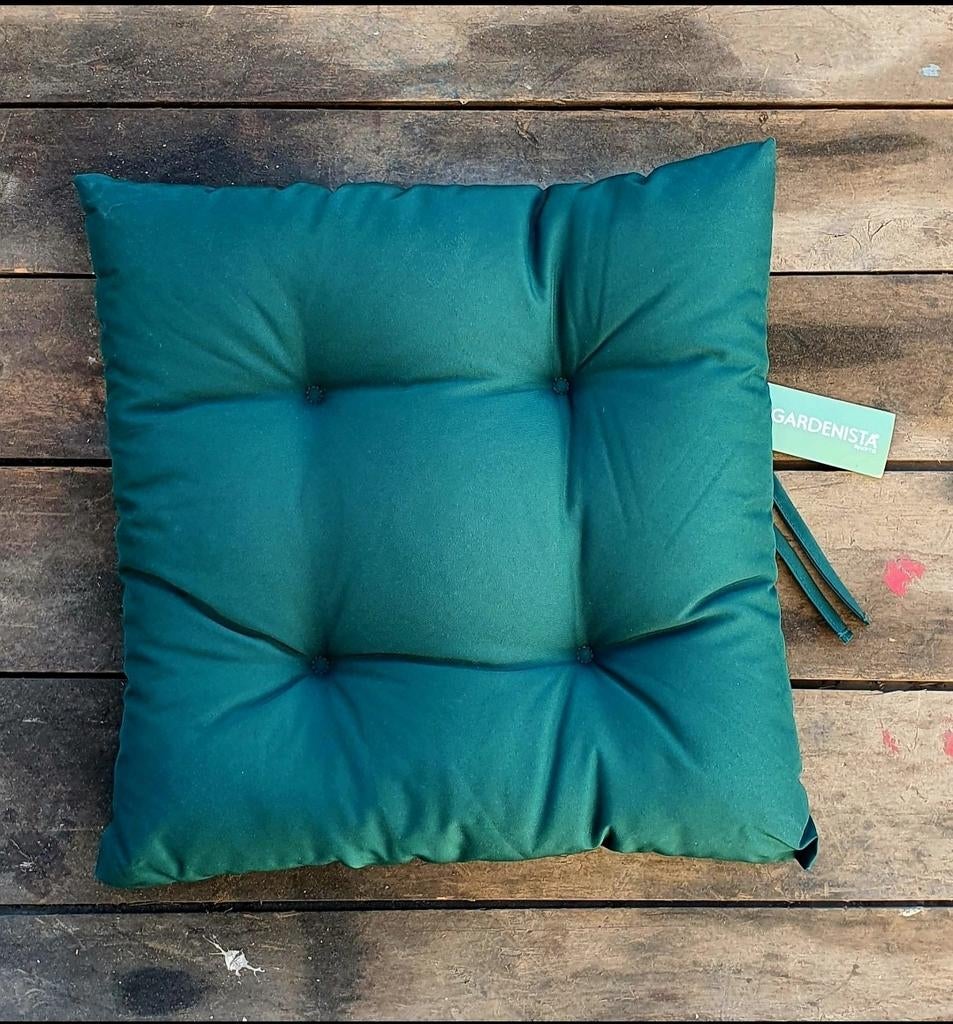 Waterafstotend Tuinkussen 40x40cm voor Stoel/Bank, Ophalen, Nieuw, Groen, Vierkant