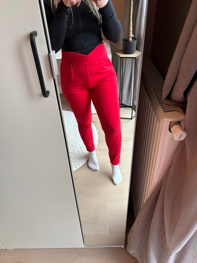 Pantalon Loavies, Ophalen of Verzenden, Zo goed als nieuw, Rood, Lang