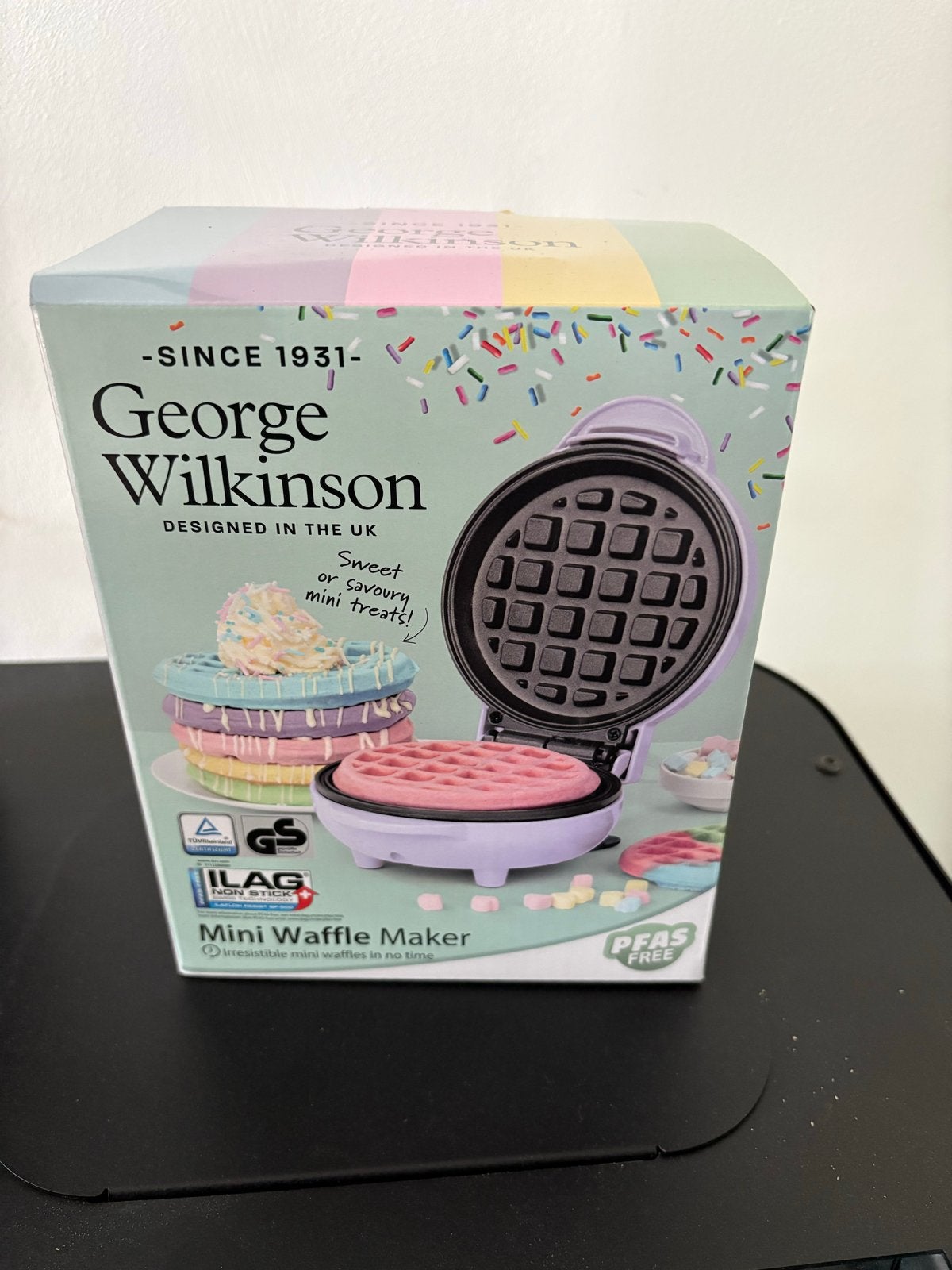 George Wilkinson Mini Wafelijzer - PFAS Vrij, Witgoed en Apparatuur, Ophalen, Nieuw
