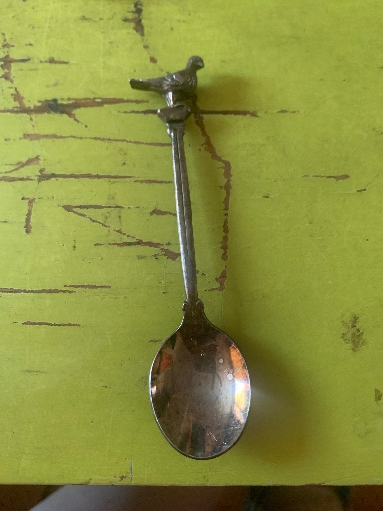 Theelepel met duif van Douwe Egbert, Ophalen of Verzenden