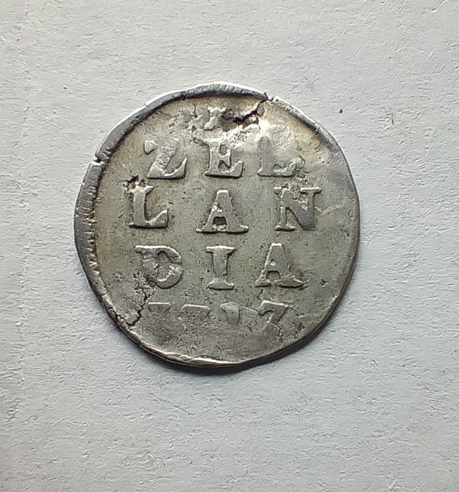2 Stuiver Zeeland 1717 - Extreem Zeldzaam, Verzenden, Vóór koninkrijk, Overige waardes, Losse munt