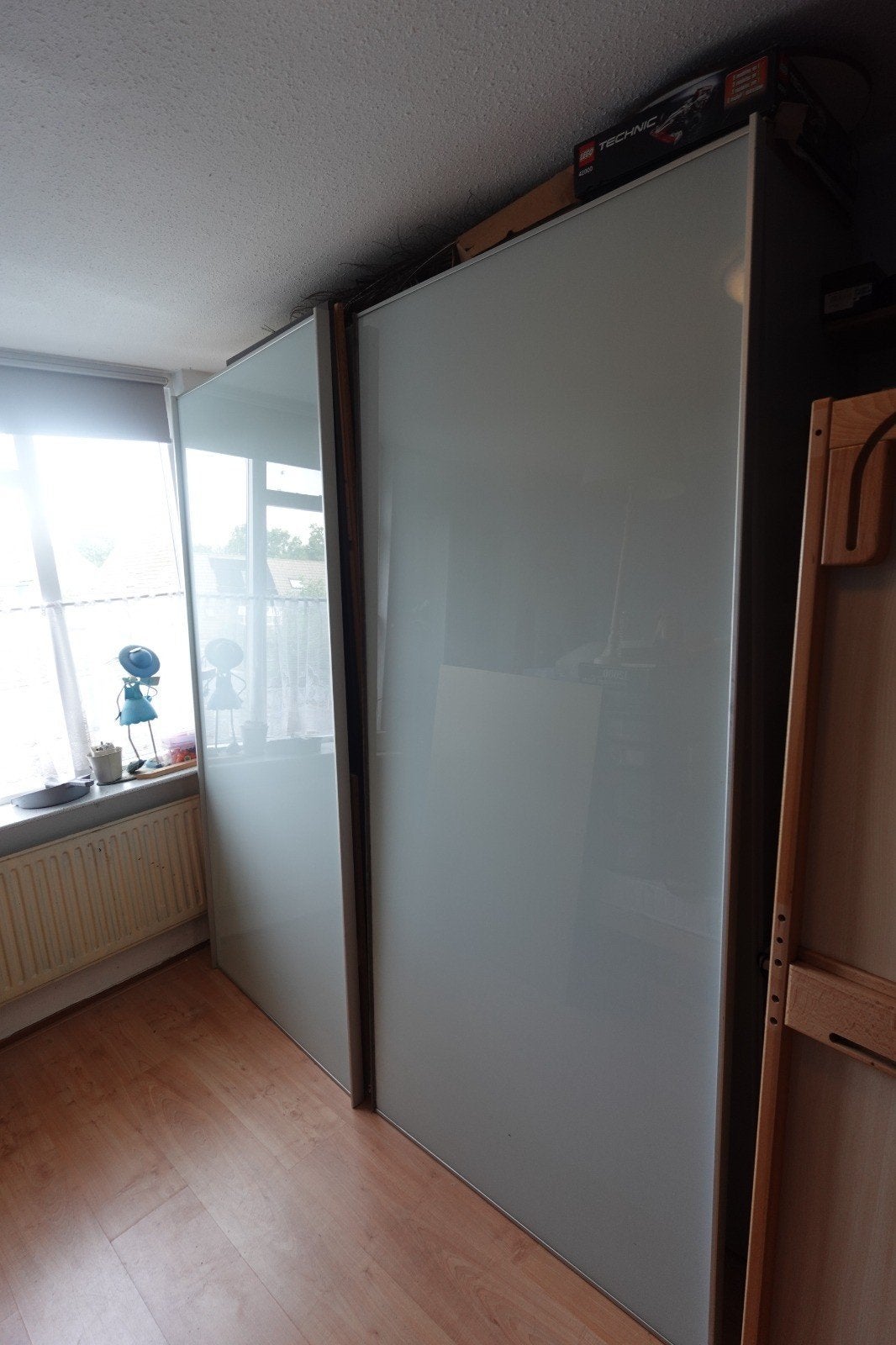 2 glazen deuren voor kledingkast, Huis en Inrichting, Ophalen, Gebruikt, 150 tot 200 cm