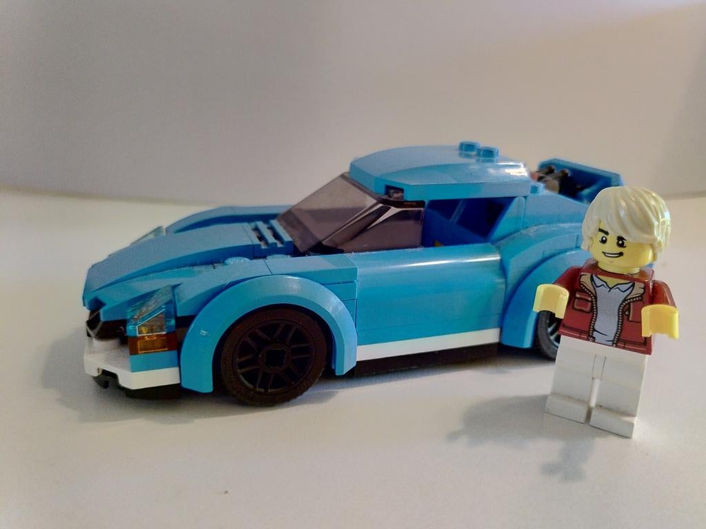 LEGO City Sportwagen met minifiguur, Compleet, City, Lego, Ophalen of Verzenden
