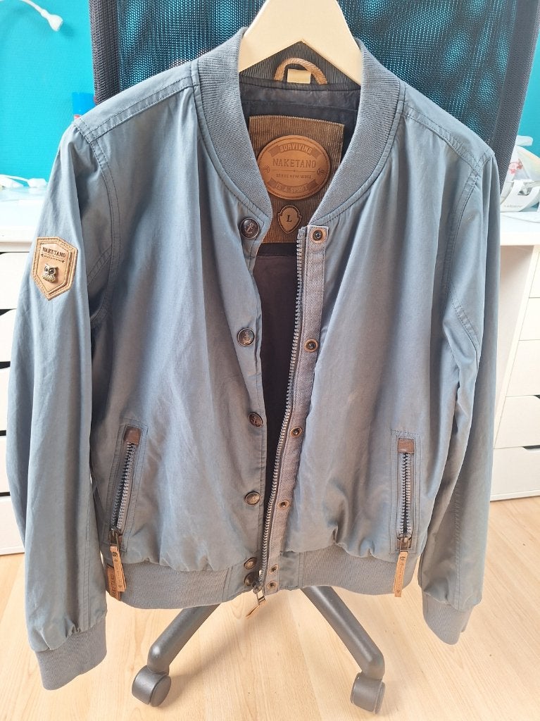 Nakatano damesjas maat L, Ophalen, Zo goed als nieuw, Maat 42/44 (L), Groen