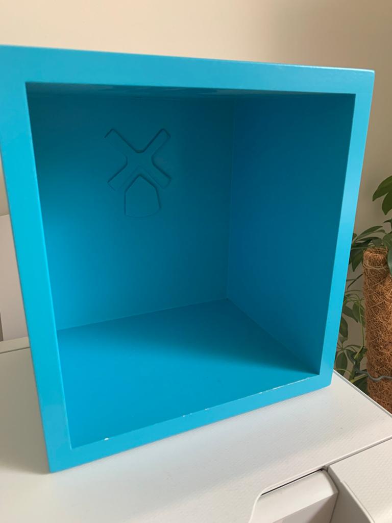 Blauwe wandkastjes, Huis en Inrichting, Kasten | Lockerkasten, Ophalen of Verzenden, Zo goed als nieuw