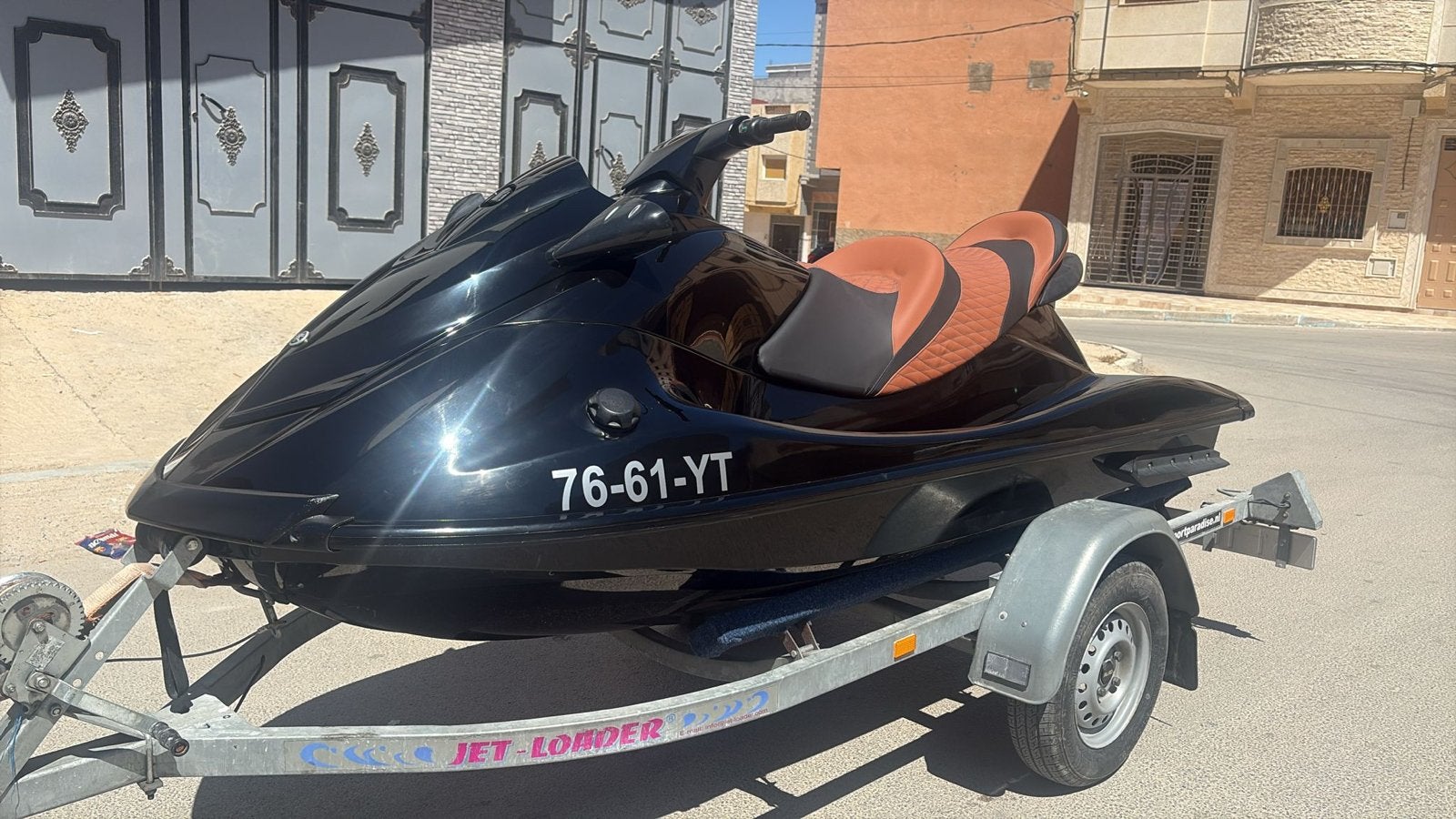 Zwarte Yamaha Jetski 120 uur met Trailer - Zo Goed als Nieuw, Ophalen, Gebruikt, Benzine, 70 tot 120 pk