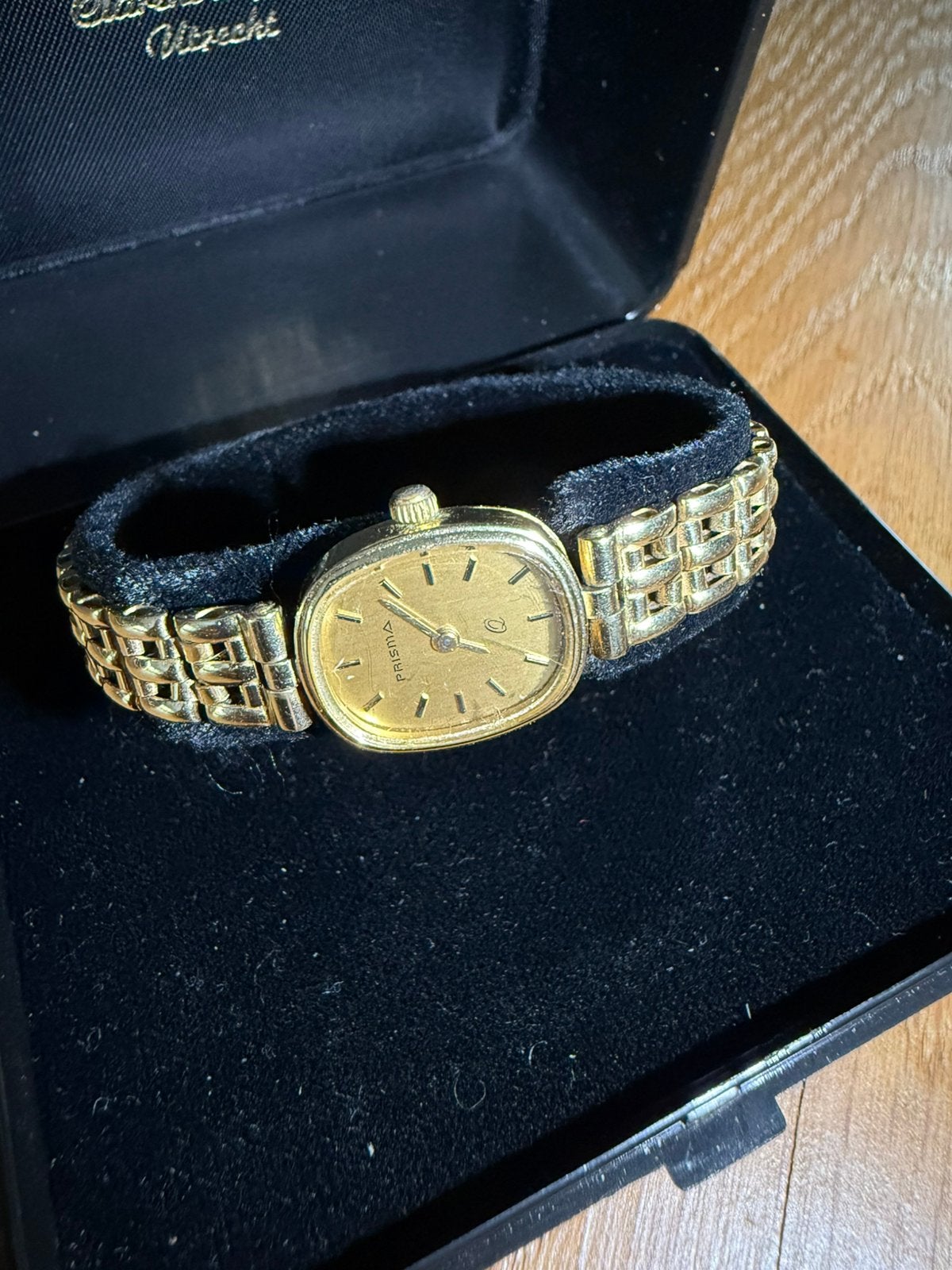 Prisma Dames polshorloge 14k goud., Ophalen of Verzenden, Zo goed als nieuw, 17 tot 18, Dame