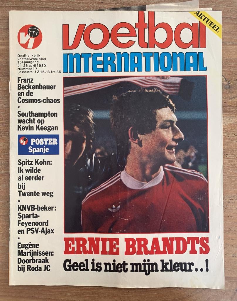 Voetbal International VI Div. tijdschriften uit 1980 / €1,50, Ophalen of Verzenden, Zo goed als nieuw, F.C. Twente, Boek of Tijdschrift