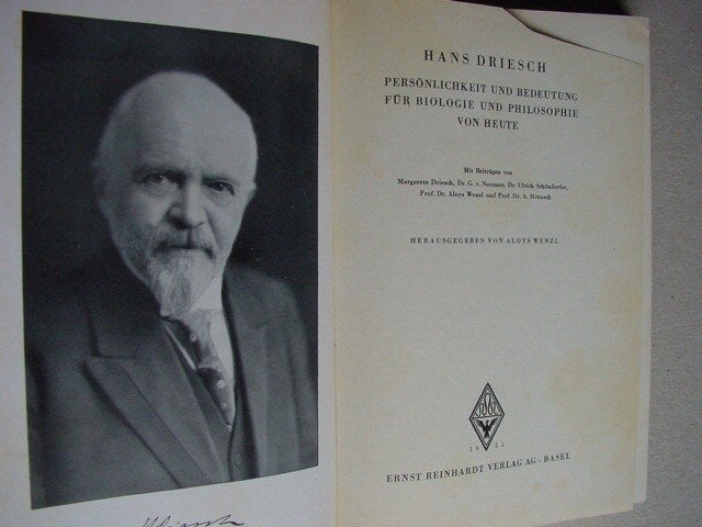 Hans Driesch: Persönlichkeit und Bedeutung für Biologie und, Ophalen of Verzenden, Gelezen, Non-fictie
