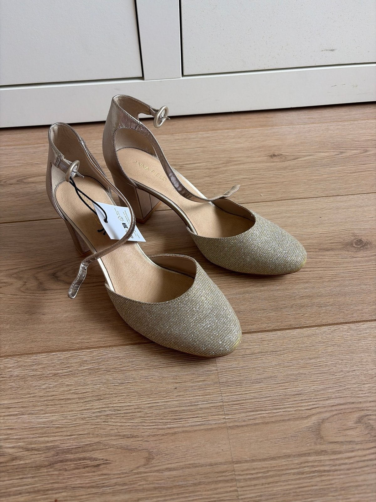 Anna Field gouden pumps met enkelbandje 39, Ophalen of Verzenden, Nieuw, Overige kleuren, Pumps