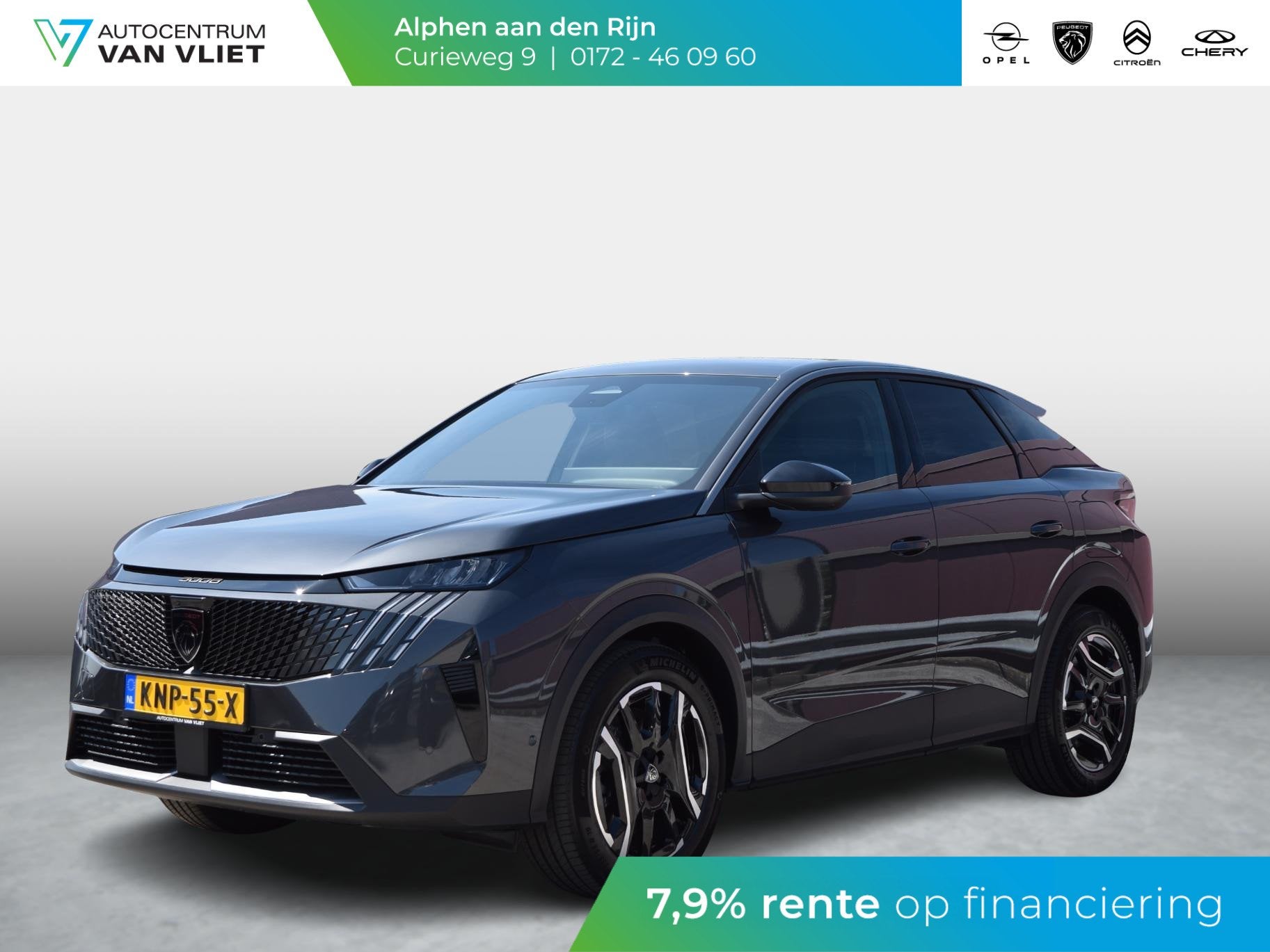 Peugeot e-3008 Allure Avantage 210 73 kWh, Auto's, 12 maanden, 213 pk, Leder en Stof, Verwarmde buitenspiegels