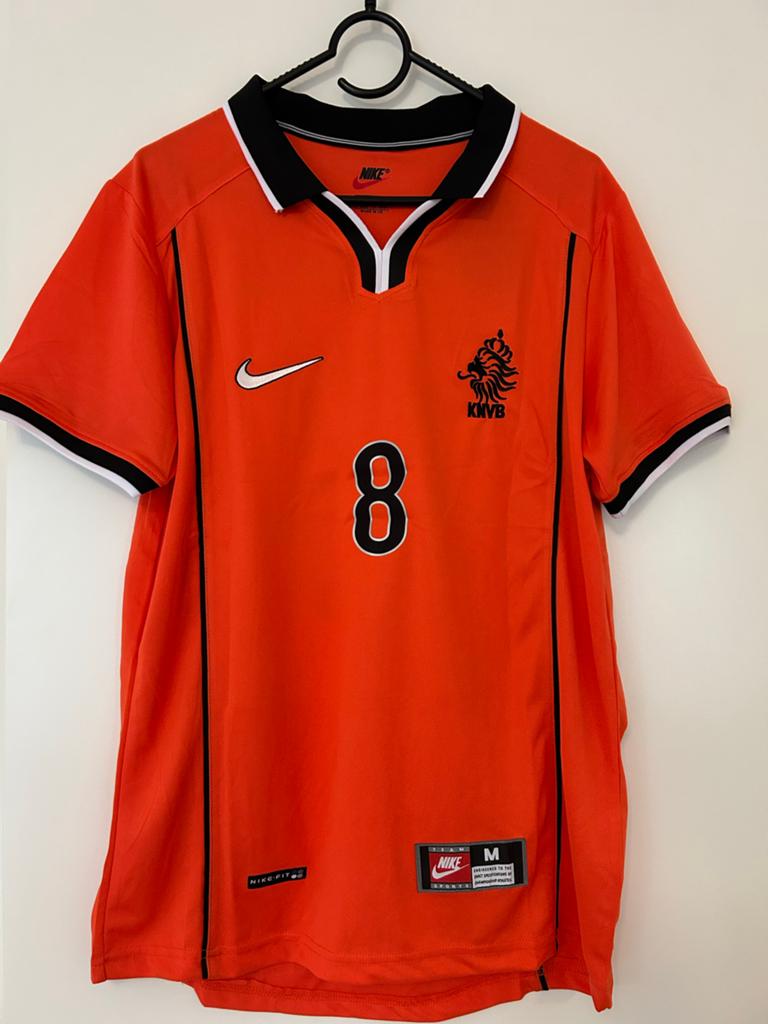 Nederlands Elftal Shirt 1998 Bergkamp #8 Maat M, Maat M, Ophalen of Verzenden, Zo goed als nieuw, Shirt