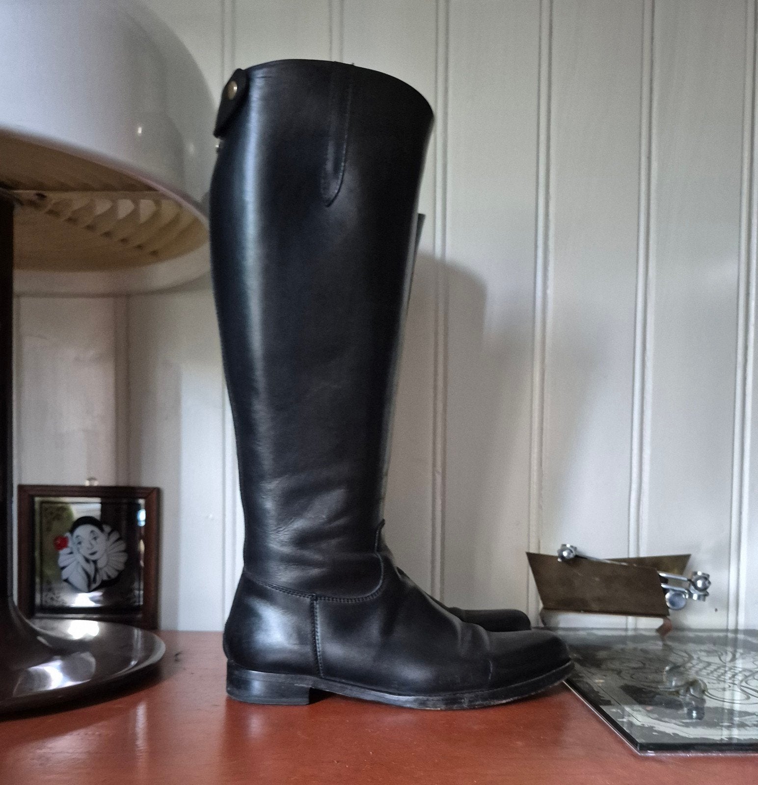 Jil Sander knee high riding boots knielaarzen rijlaarzen 40, Kleding | Dames, Hoge laarzen, Zwart, Ophalen of Verzenden, Zo goed als nieuw