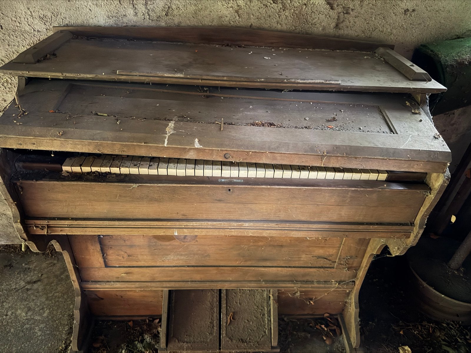 orgel met voetpompbediening Oud Harmonium antiek, Muziek en Instrumenten, Ophalen, Gebruikt, 1 klavier, Harmonium