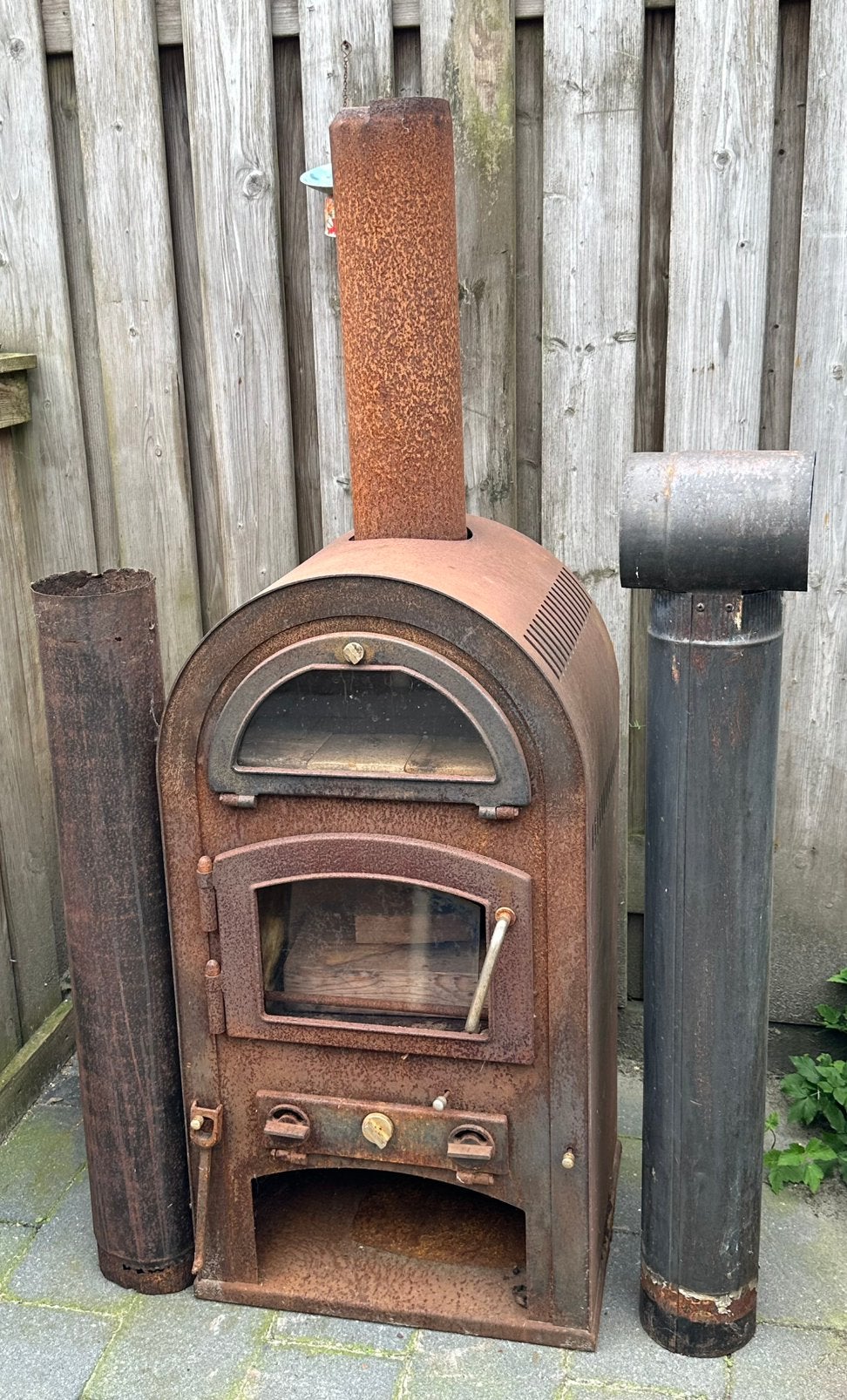 FIRETECH Rainbow Houtkachel 9 kW - Vintage Stijl, Huis en Inrichting, Kachels, Ophalen, Gebruikt, Houtkachel, Vrijstaand
