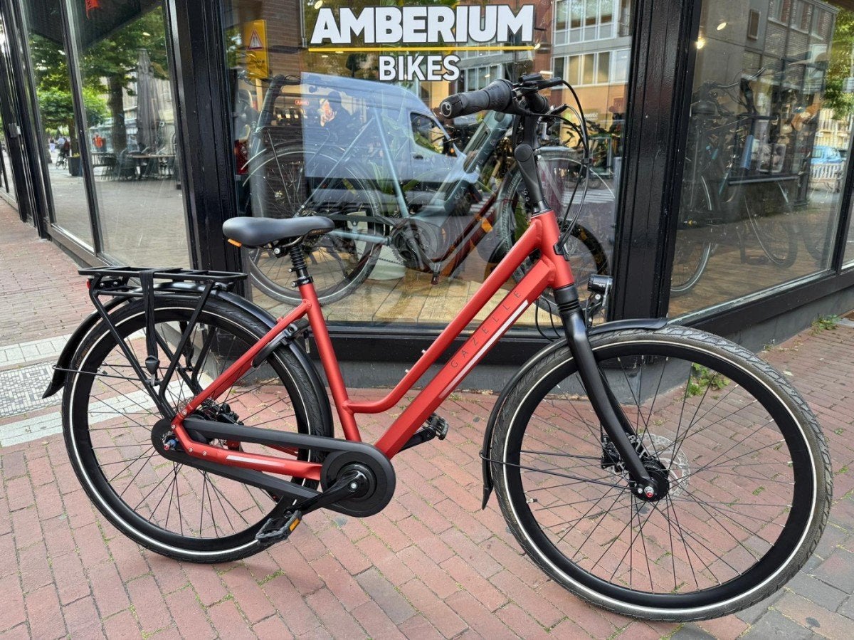Gazelle Chamonix C8 Dames rood 49cm, Ophalen, Gebruikt, -, 47 tot 50 cm