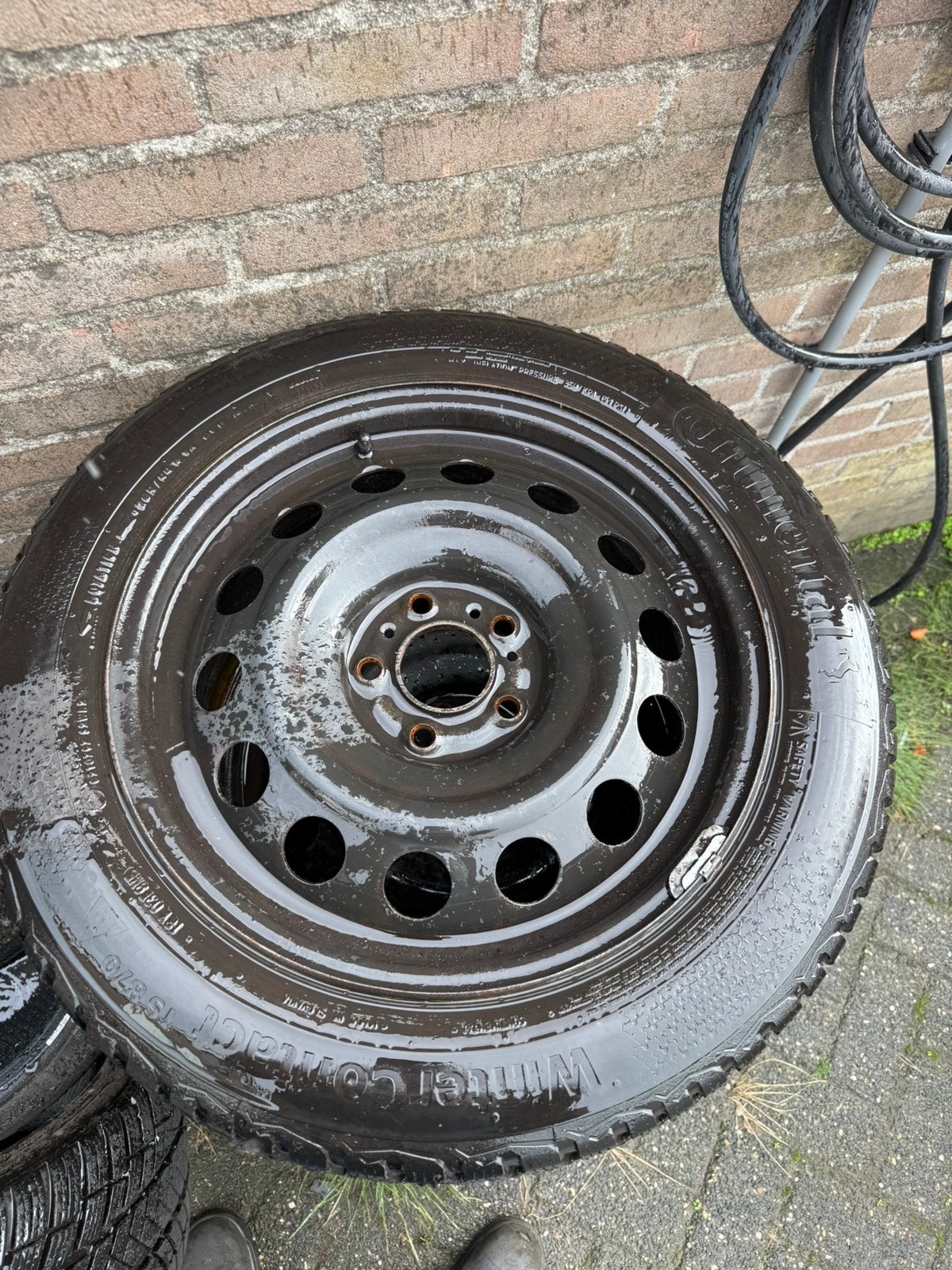 Peugeot 308 5x108 continental winterset 205/55/16, Auto-onderdelen, Ophalen, Gebruikt, 16 inch, Banden en Velgen
