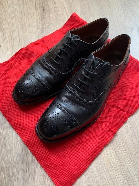 Church’s Diplomat Oxford brogues UK-maat 7 / 41 EU, Zwart, Ophalen of Verzenden, Gedragen, Veterschoenen