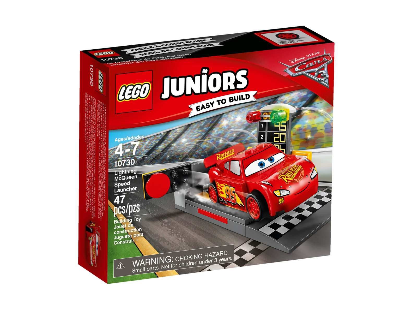 LEGO Juniors 10730 Bliksem McQueen Snelheidsuitdaging, Ophalen of Verzenden, Gebruikt