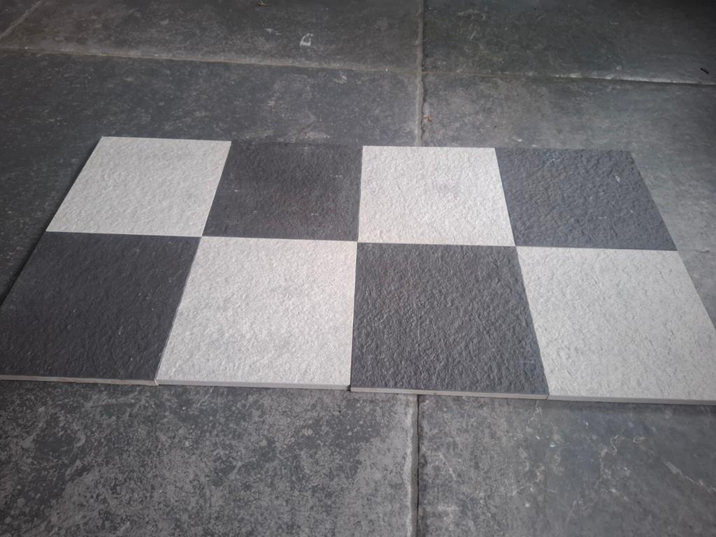 Mosa tegels met reliëf 2.8m2 15x15cm grijs en zwart, Ophalen of Verzenden, Nieuw, Beton, Terrastegels
